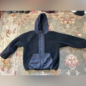 Zara Women’s Black Zip up Fleece Hoodie size S